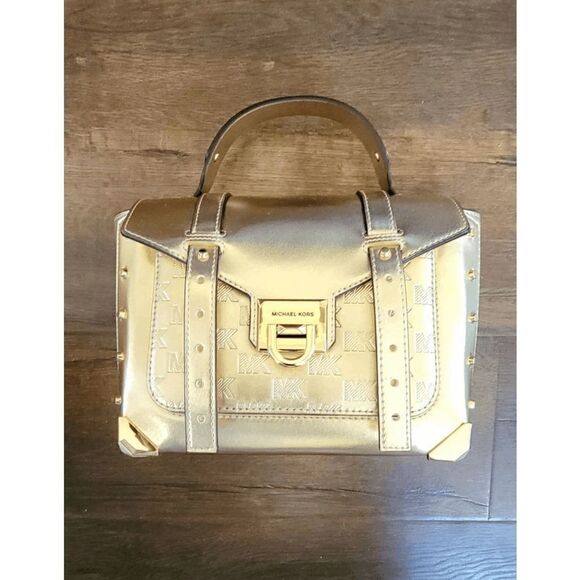 Michael Kors Manhattan Medium Satchel bag pale gold - Picture 6 of 10